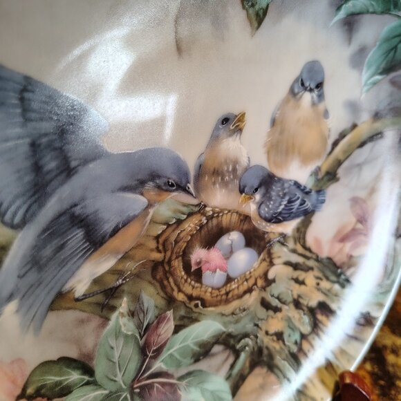 2/$40 Nature's Poetry Series Decorative Plate 'Song of Promise' Lena Liu - Picture 5 of 8